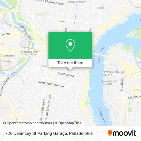 726 Delancey St Parking Garage map
