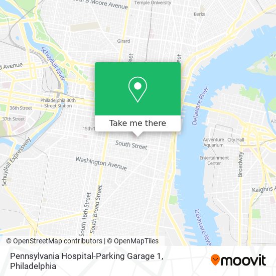 Mapa de Pennsylvania Hospital-Parking Garage 1