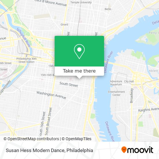 Mapa de Susan Hess Modern Dance
