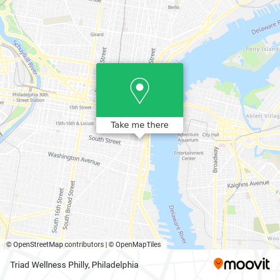 Triad Wellness Philly map