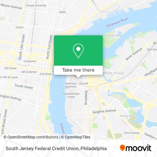 South Jersey Federal Credit Union map