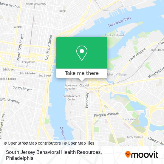 Mapa de South Jersey Behavioral Health Resources