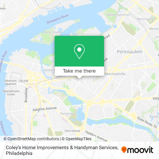 Mapa de Coley's Home Improvements & Handyman Services