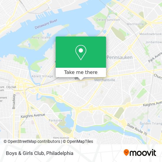 Boys & Girls Club map