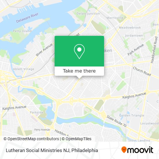 Mapa de Lutheran Social Ministries NJ