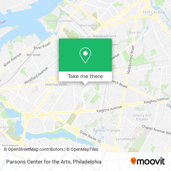 Mapa de Parsons Center for the Arts
