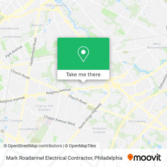 Mark Roadarmel Electrical Contractor map