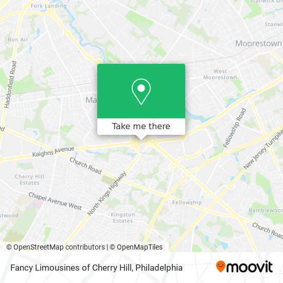 Mapa de Fancy Limousines of Cherry Hill