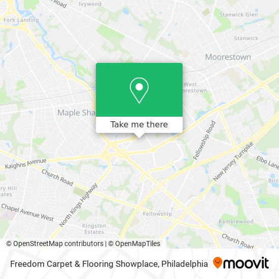 Freedom Carpet & Flooring Showplace map