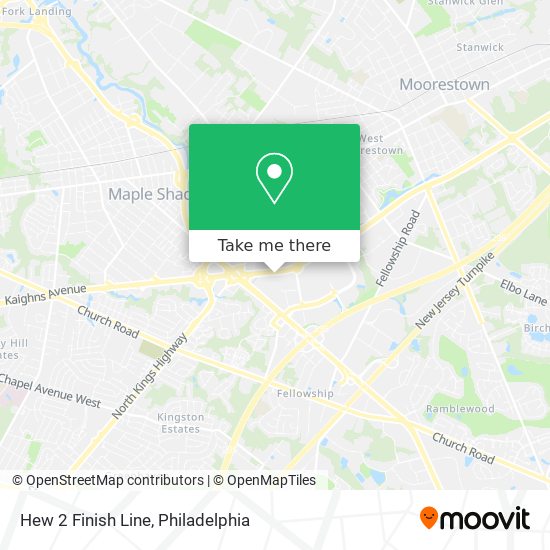 Hew 2 Finish Line map