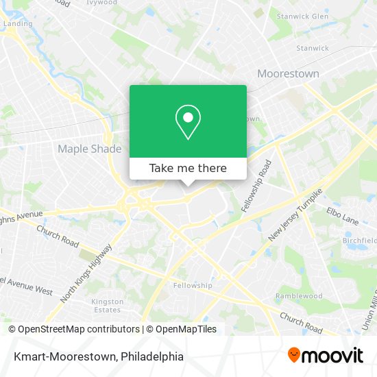 Kmart-Moorestown map