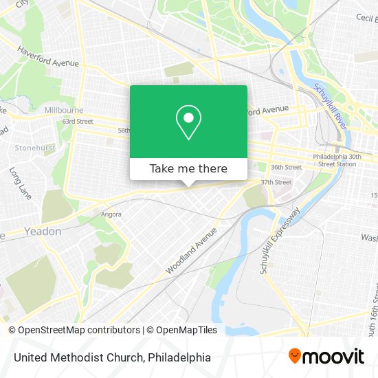 United Methodist Church map