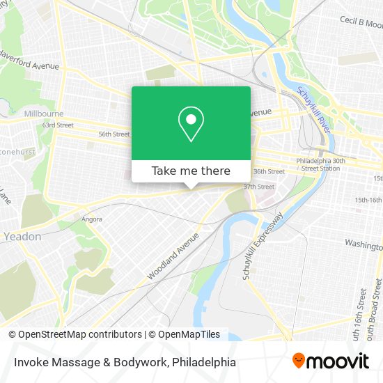 Invoke Massage & Bodywork map