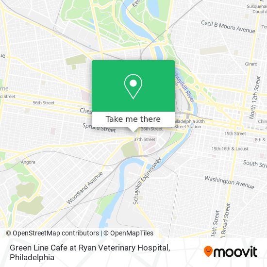 Mapa de Green Line Cafe at Ryan Veterinary Hospital
