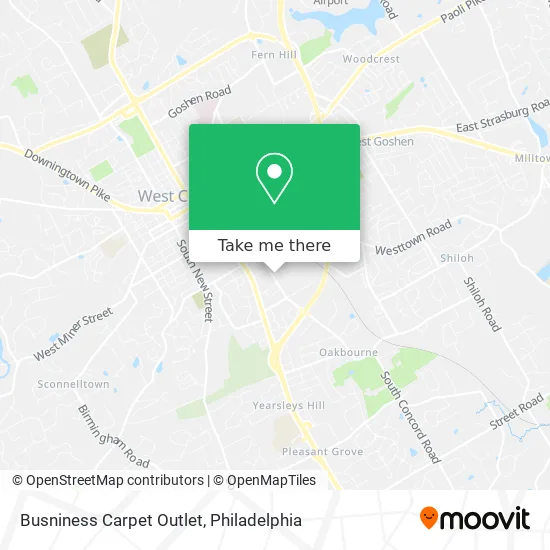 Busniness Carpet Outlet map