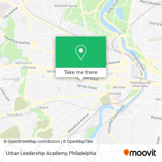 Urban Leadership Academy map