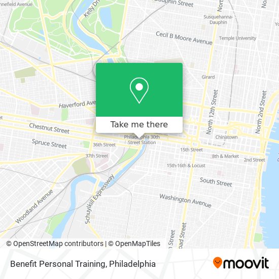 Benefit Personal Training map