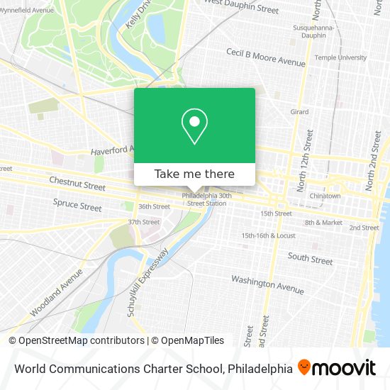 Mapa de World Communications Charter School