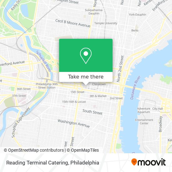 Mapa de Reading Terminal Catering