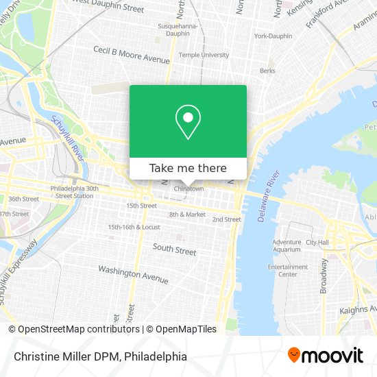 Christine Miller DPM map