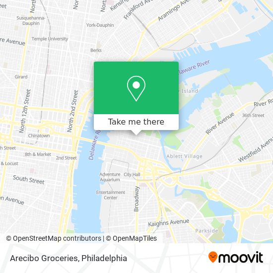 Arecibo Groceries map