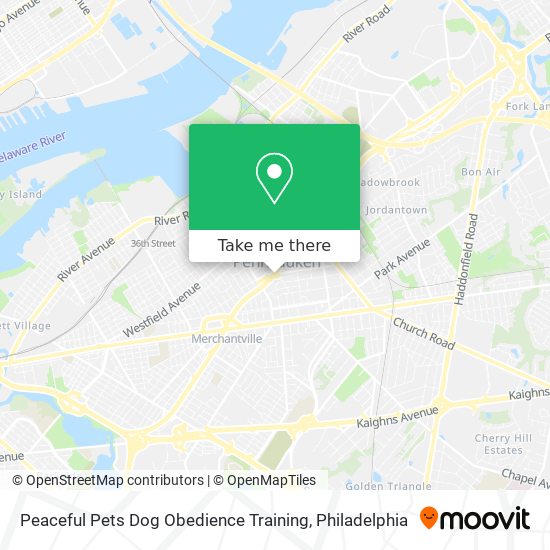 Peaceful Pets Dog Obedience Training map