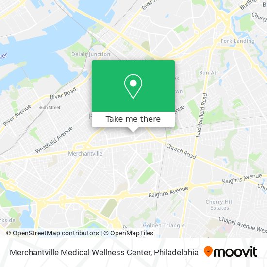 Mapa de Merchantville Medical Wellness Center