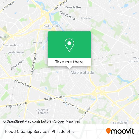 Flood Cleanup Services map