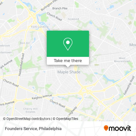 Founders Service map
