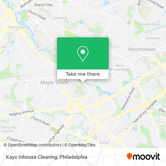 Kays Inhouse Cleaning map