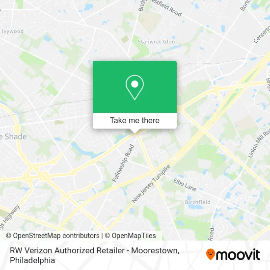 RW Verizon Authorized Retailer - Moorestown map