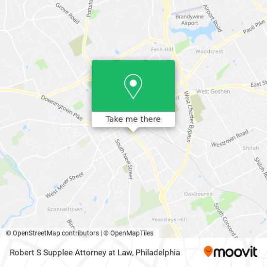 Robert S Supplee Attorney at Law map