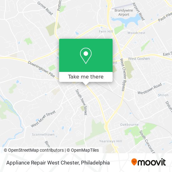 Appliance Repair West Chester map