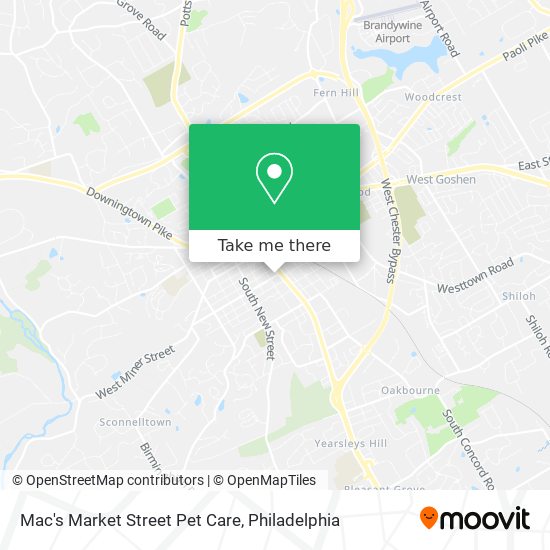 Mapa de Mac's Market Street Pet Care
