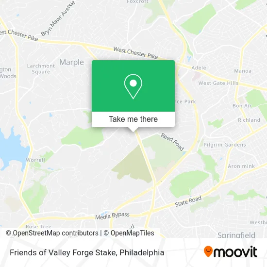 Friends of Valley Forge Stake map
