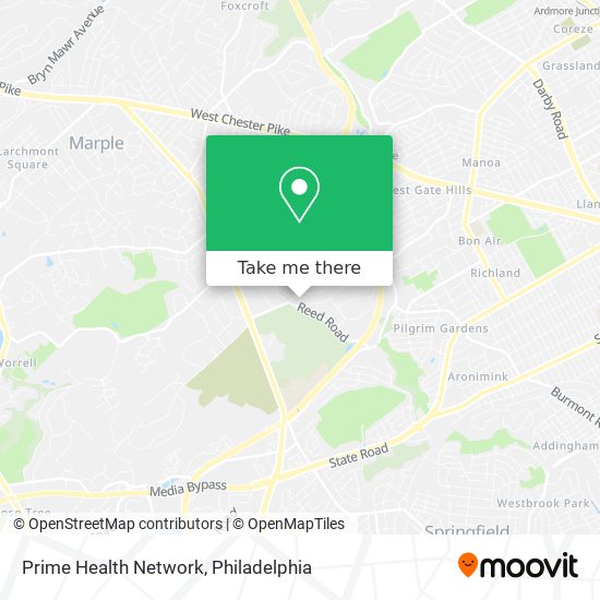 Prime Health Network map