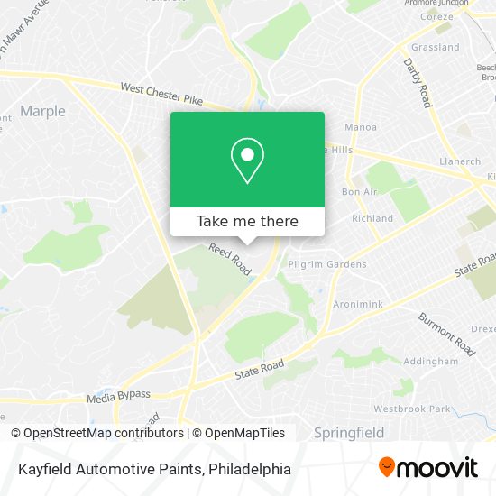 Kayfield Automotive Paints map