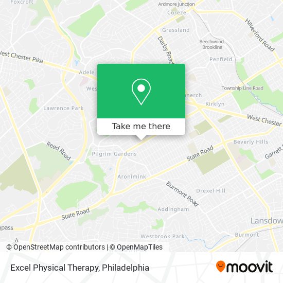 Excel Physical Therapy map