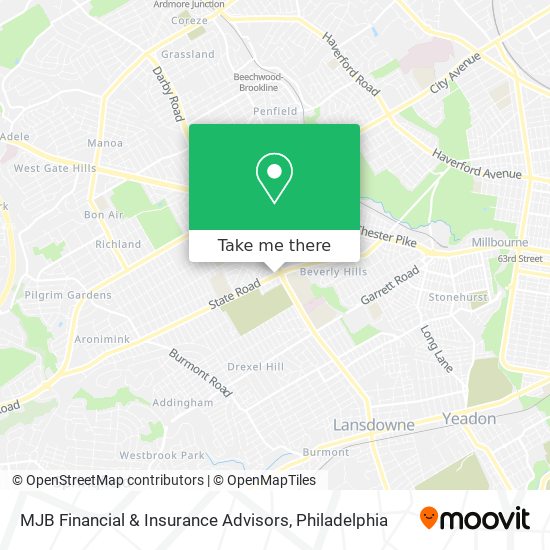 MJB Financial & Insurance Advisors map