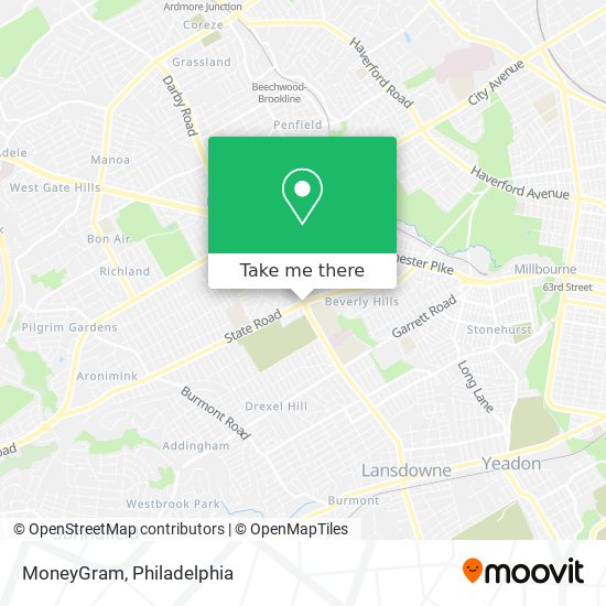 MoneyGram map