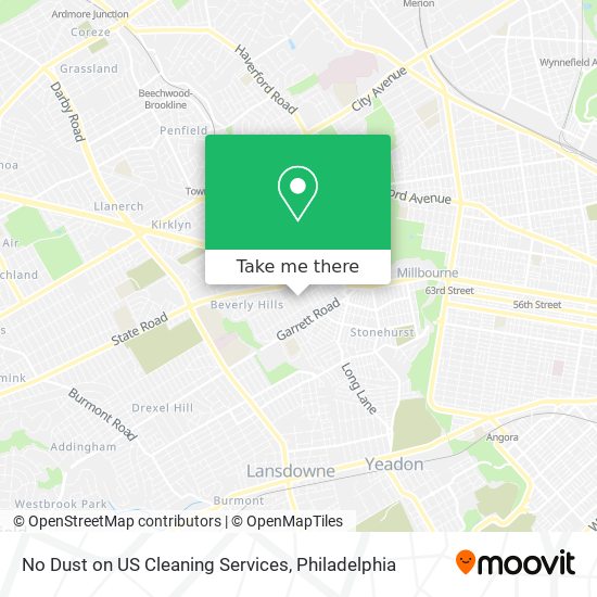 No Dust on US Cleaning Services map