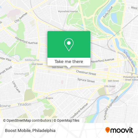 Mapa de Boost Mobile