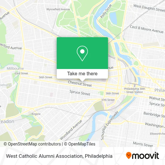 West Catholic Alumni Association map