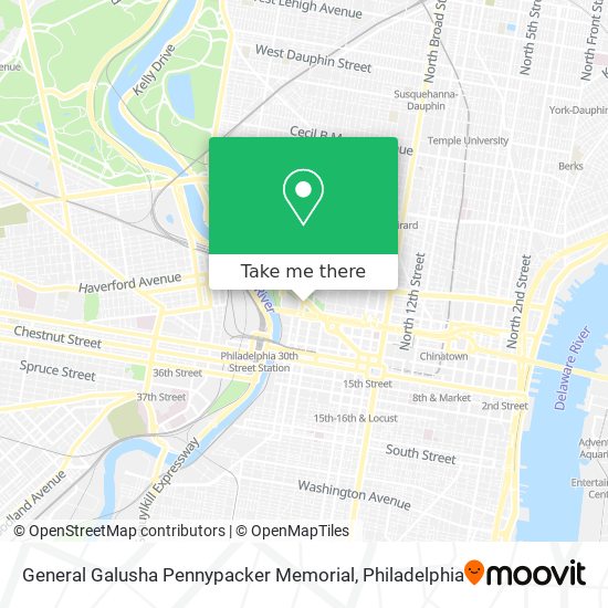 Mapa de General Galusha Pennypacker Memorial