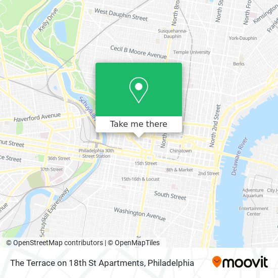 Mapa de The Terrace on 18th St Apartments