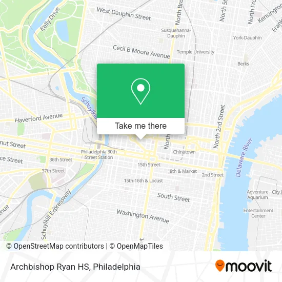 Archbishop Ryan HS map