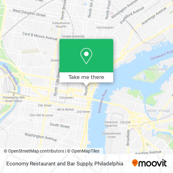 Economy Restaurant and Bar Supply map