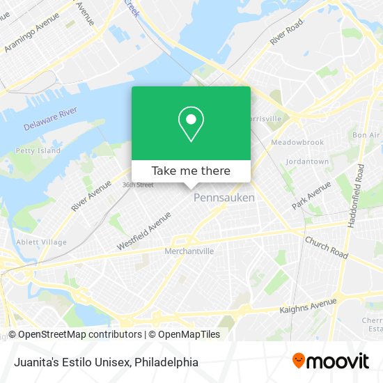 Mapa de Juanita's Estilo Unisex