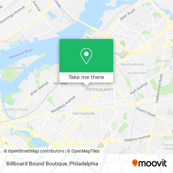 Mapa de Billboard Bound Boutique