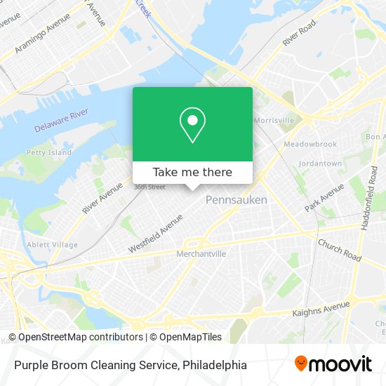 Mapa de Purple Broom Cleaning Service